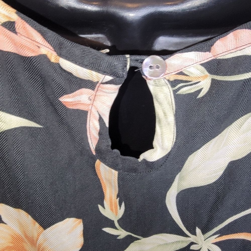 Tommy Bahama vintage tropical floral print silk maxi dress Large - Picture 5 of 7
